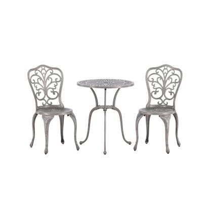Venture Design Nandin cafésæt med 2 stole, sølv