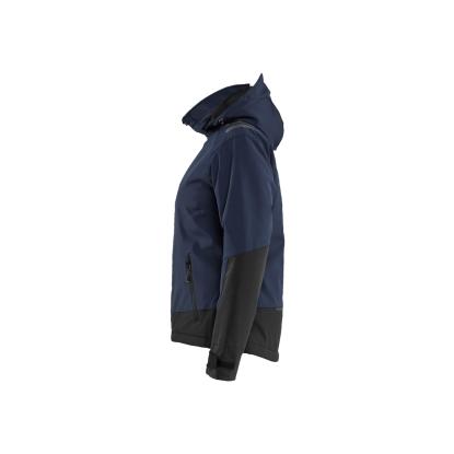 Blåkläder 4751 dame letforet vinter softshelljakke, mørk marineblå/sort