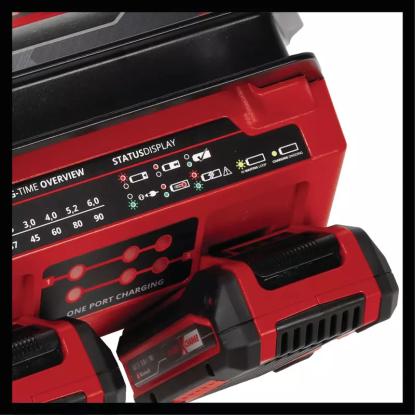 Einhell 18V 2x2 Quattro oplader, 4 A