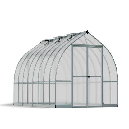 Canopia by Palram Bella drivhus, 12 m², sølv, 6 mm poly, inkl. sokkel