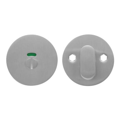 Jasa Company toiletbesætning med rød/grøn markering, Ø50 mm, børstet stål
