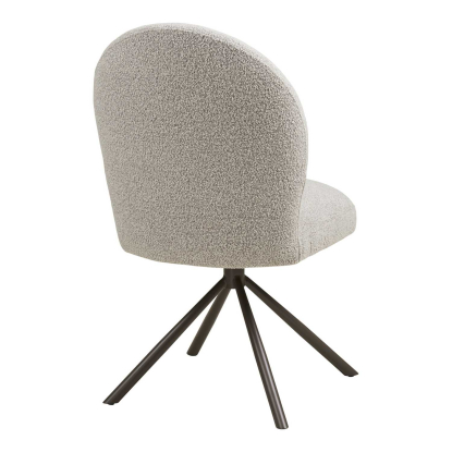 Lana spisebordsstol med drejefod, bouclé, sand