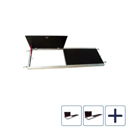JUMBO dæk med lem, til rullestillads, 60 cm bred