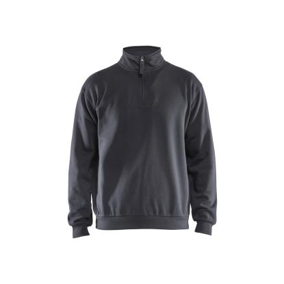 Blåkläder 3587 sweatshirt half zip, mellemgrå