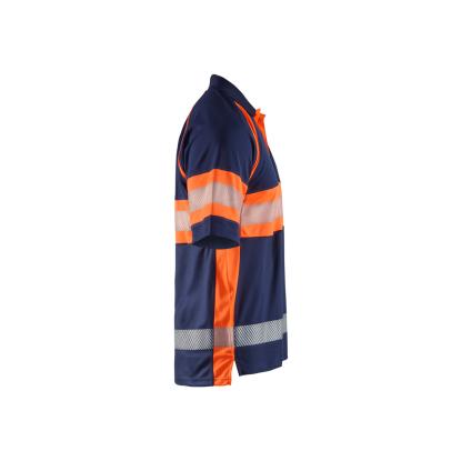 Blåkläder 3338 high vis UV poloshirt, marineblå/hi-vis orange
