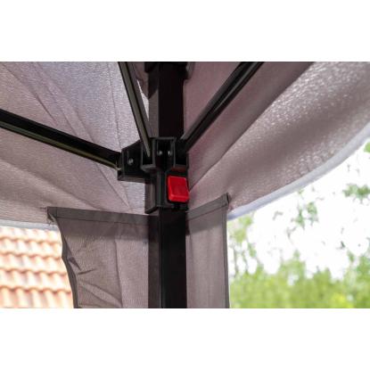 Venture Design Easy Up pavillon, sort/grå, 250 x 295 x 295 cm