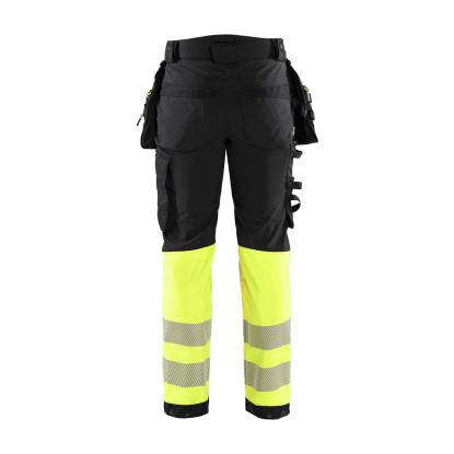 Blåkläder 1821 high vis softshell buks, sort/hi-vis gul