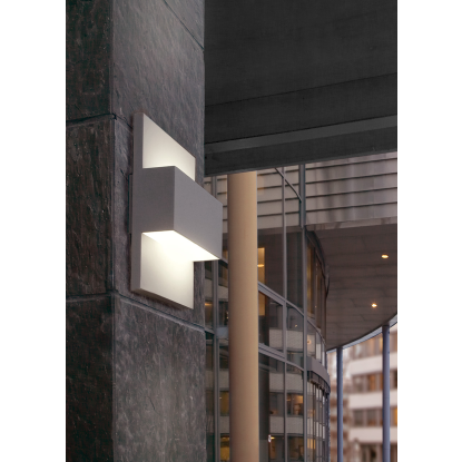 Norlys Geneve væglampe, E27, IP54, hvid