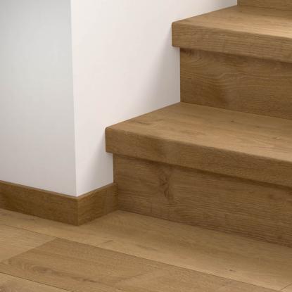Pergo vinyl trappeafdækning/trappeforkantsprofil, Fumed Swedish Oak, 1484 x 146 x 62 mm