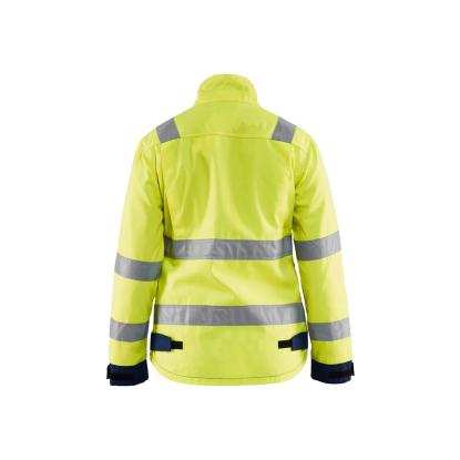 Blåkläder 4903 dame high vis jakke, hi-vis gul/marineblå