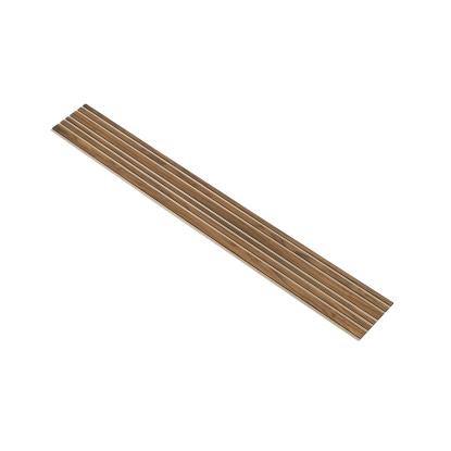 I-Wood Medio+ Mixed akustikpanel, klar olieret, beige filt og sort kerne, valnøddefiner, 17 x 300 mm