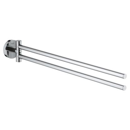 GROHE Essentials dobbelt håndklædeholder, 52 cm, krom