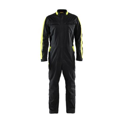 Blåkläder 6144 industri kedeldragt stretch, sort/hi-vis gul