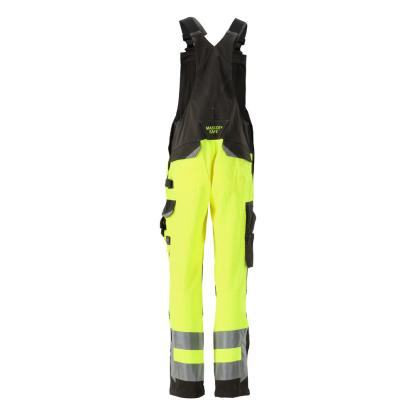 MASCOT SAFE SUPREME Newcastle overall med knælommer, hi-vis gul/mørk antracit