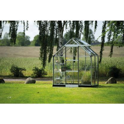 Halls Icon 6 drivhus 2,5 m², alu, 3 mm glas
