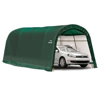 ShelterLogic Garage-in-a-Box teltgarage til bil, polyethylen/stål, grøn - 18,3 m²