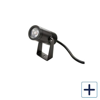 SG Armaturen Hovden mini spotlampe 23W, 3000K, IP67, sort