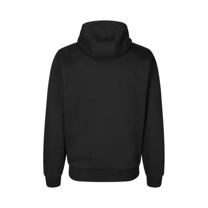 ID 0660 Soft hættetrøje med kængurulomme, unisex, sort