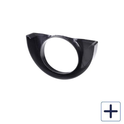 Plastmo endebund med hul, PVC, sort