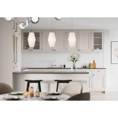 Fibo Kitchen Board vægplade med 4 x 20 cm fliselook,  10 x 600 x 580 mm, white silk  - 2 stk.