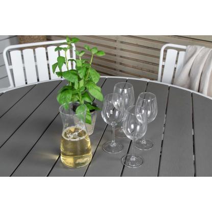 Venture Design Parma rundt havebord, grå/hvid, Ø140 cm