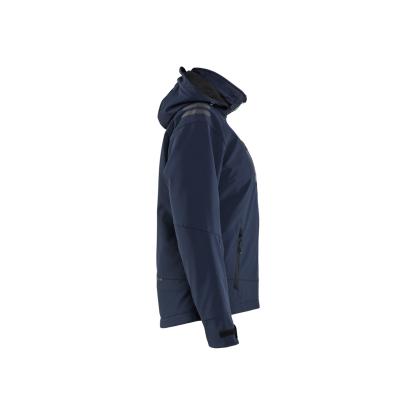 Blåkläder 4751 dame letforet vinter softshelljakke, mørk marineblå/hi-vis gul