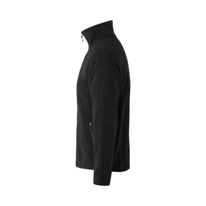 ID 0803 cardigan, mikrofleece, sort