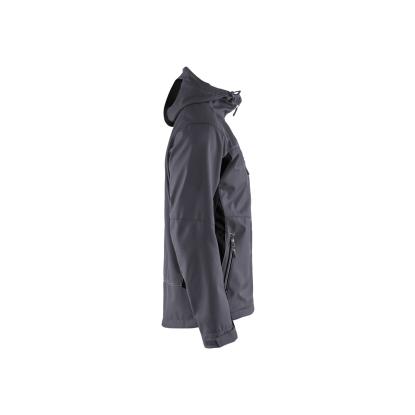 Blåkläder 4753 softshell jakke med hætte, mellemgrå/sort