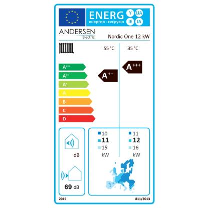 Nordic One 12kW luft-til-vand varmepumpe - A++