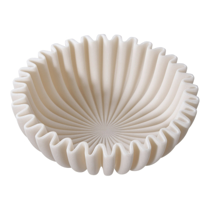 Skål, polyresin, beige, Ø20 cm