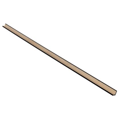 I-Wood UniPanel indvendigt hjørne, hvid olieret, sort kerne, egefiner, 17 x 55 x 2780 mm