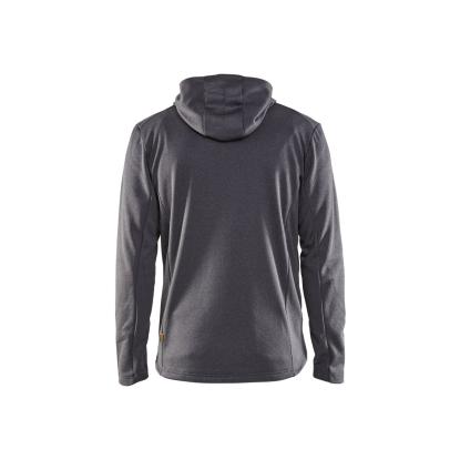 Blåkläder 3540 hættetrøje full zip, sortmeleret