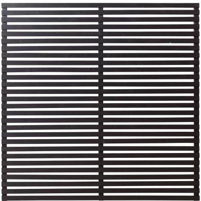 PLUS Daylife pergola med Tokyo hegn og tørresnor, model 5, sort/fyr, 198 x 198 x 208 cm