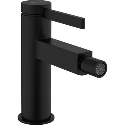 hansgrohe Finoris bidétarmatur med push-open bundventil, mat sort