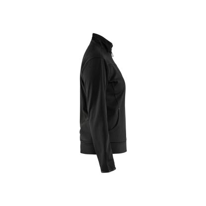Blåkläder 3394 dame sweatshirt full zip, sort/mørk grå