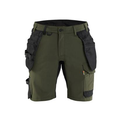 Blåkläder 1702 håndværker shorts 4-vejs stretch, skovgrøn/sort