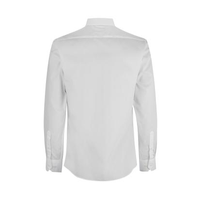 Seven Seas SS402 Poplin skjorte, slim, hvid