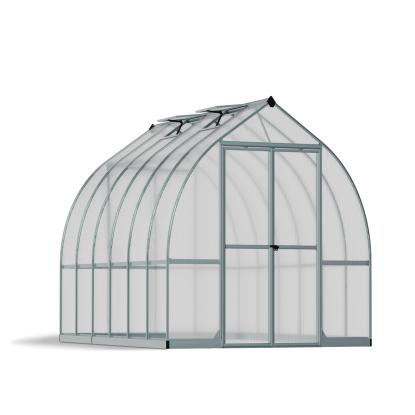 Canopia by Palram Bella drivhus, 9 m², sølv, 6 mm poly, inkl. sokkel
