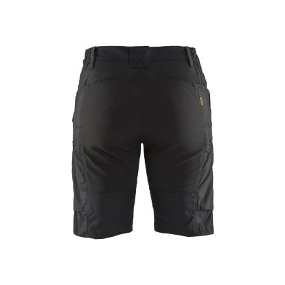Blåkläder 7149 dame service shorts med stretch, sort