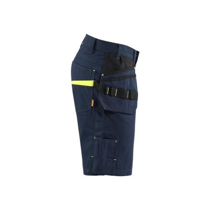 Blåkläder 1494 serviceshorts med værktøjslommer, mørk marineblå/hi-vis gul