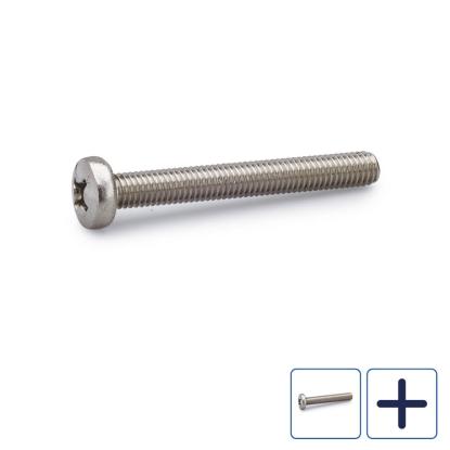 FAST maskinskrue med rundt hoved, rustfri A4, 5,0 mm