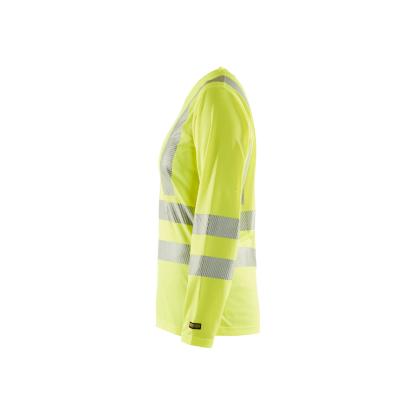 Blåkläder 3485 dame high vis t-shirt lang ærme, hi-vis gul