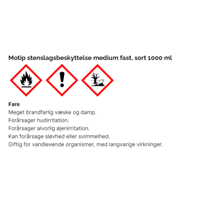 Motip stenslagsbeskyttelse medium fast, 1000 ml - sort