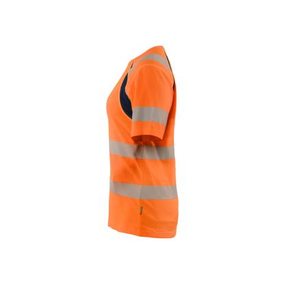 Blåkläder 3503 dame high vis t-shirt, hi-vis orange/marineblå