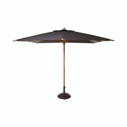 Cinas Alezio parasol, sort, olefin, 3 x 3 meter