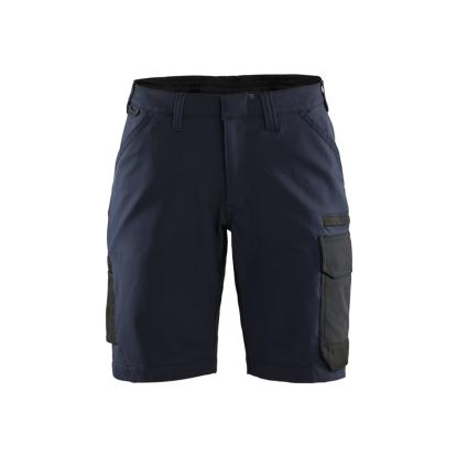 Blåkläder 7123 dame service shorts 4-vejs stretch, mørk marineblå/sort