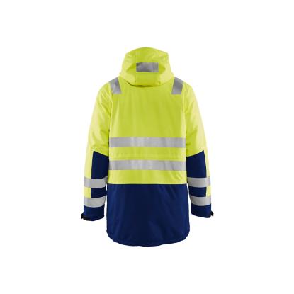 Blåkläder 4495 high vis vinterparkajakke, hi-vis gul/marineblå