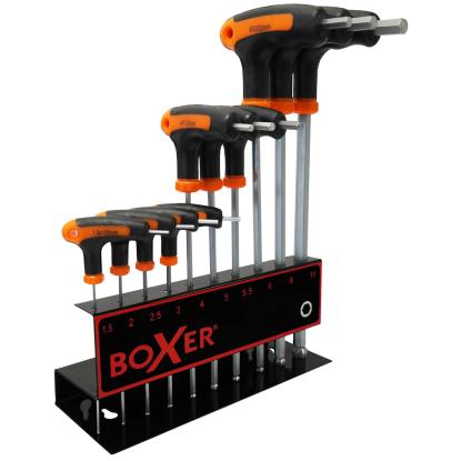 Boxer unbrako T-nøglesæt - 10 dele