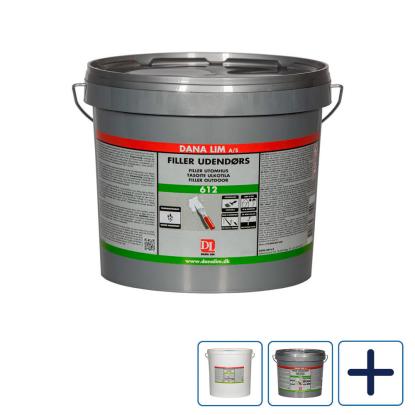 Dana Lim Filler udendørs 612 cementbaseret pulver-spartelmasse i spand