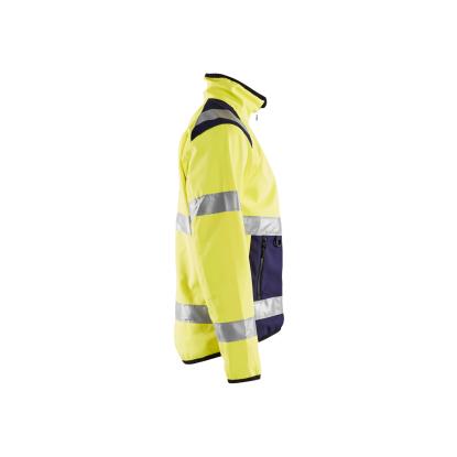 Blåkläder 4877 high vis light softshell jakke, hi-vis gul/marineblå